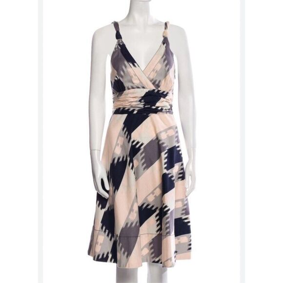 Marc Jacobs cotton neutral colorblock dress - Picture 1 of 7